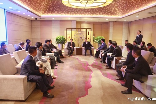 福州市尤猛军代市长亲切会见陈春玖会长一行