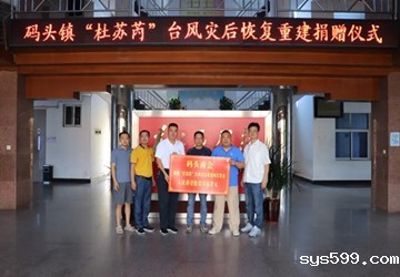 总商会常务副会长雷远强为码头镇灾后恢复重建号召捐赠献爱心